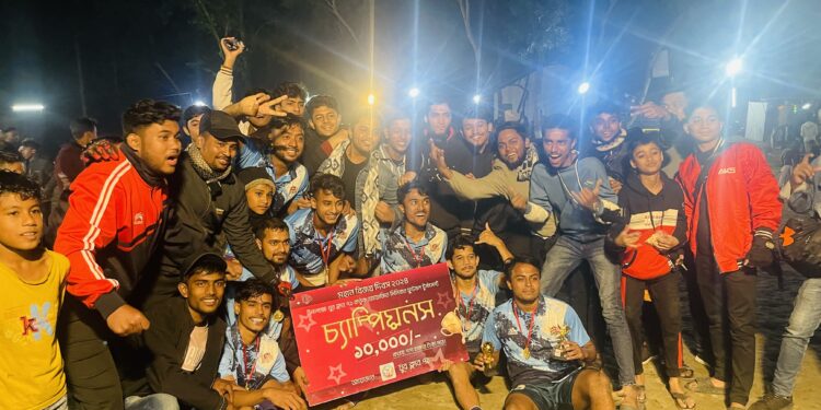 সেনবাগে মিনি ফুটবল ফাইনালে আজিজপুরের জয়